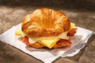 Croissant Bacon, Egg & Cheese Sandwich